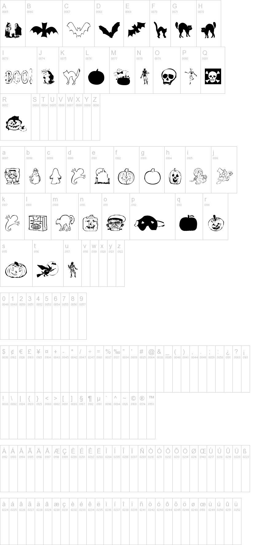 AEZ Halloween Dingbats