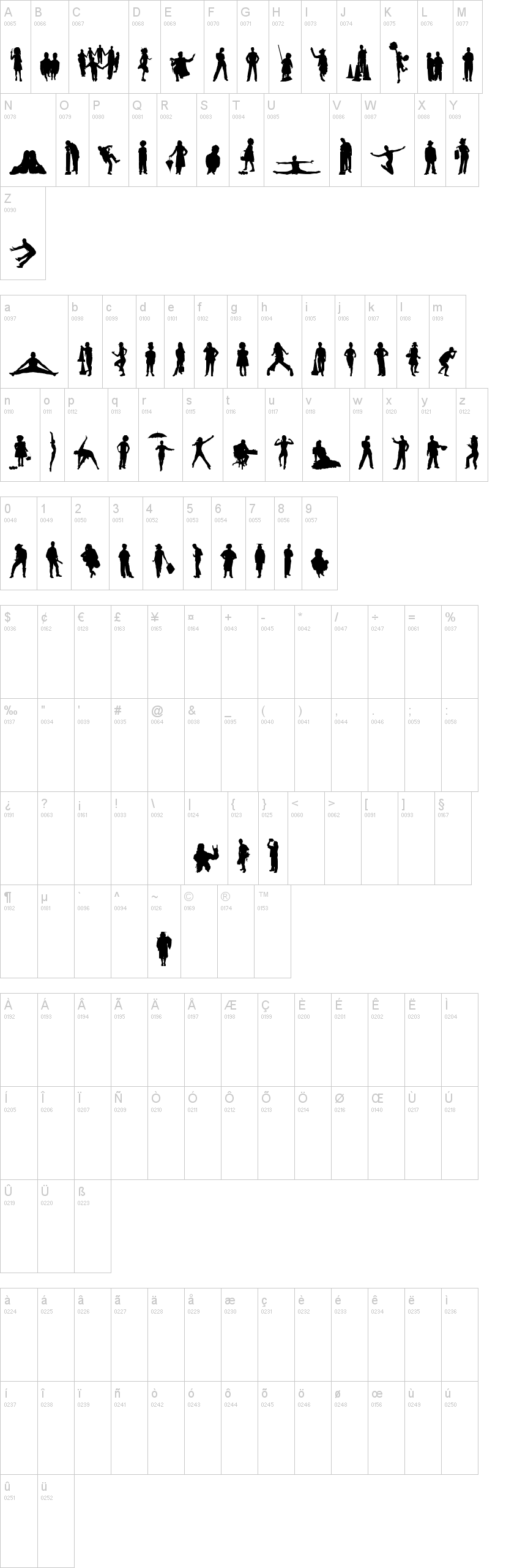 Human Silhouettes Five