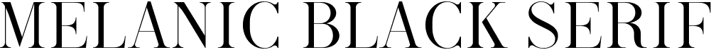 Melanic Black Serif