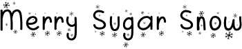 Merry Sugar Snow