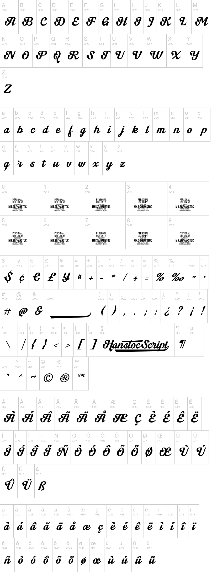 Hanstoc Script