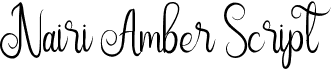 Nairi Amber Script