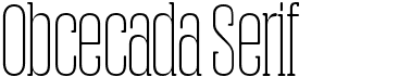 Obcecada Serif