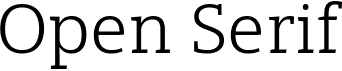 Open Serif