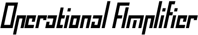 Operational Amplifier