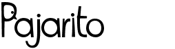 Pajarito Font