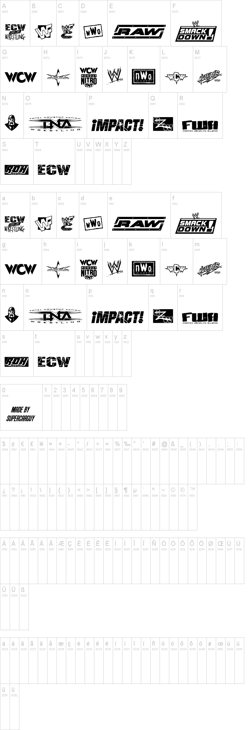 Pro Wrestling Logos