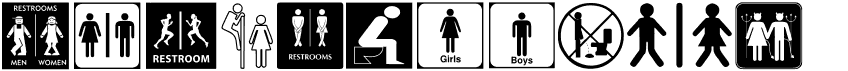 Restroom Signs TFB