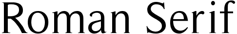 Roman Serif