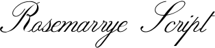 Rosemarrye Script