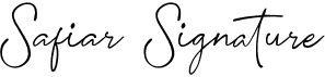 Safiar Signature