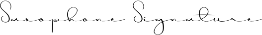 Saxophone Signature