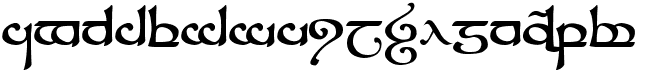 Tengwar Sindarin