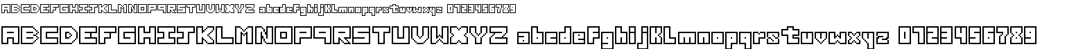 Thirteen Pixel Fonts