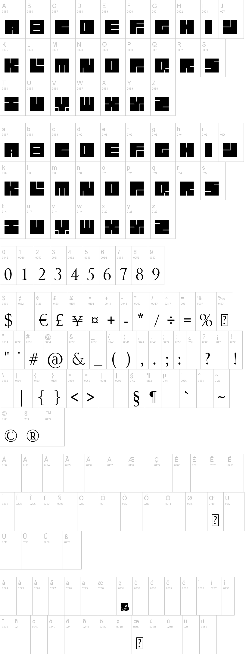 Lettres Carrées