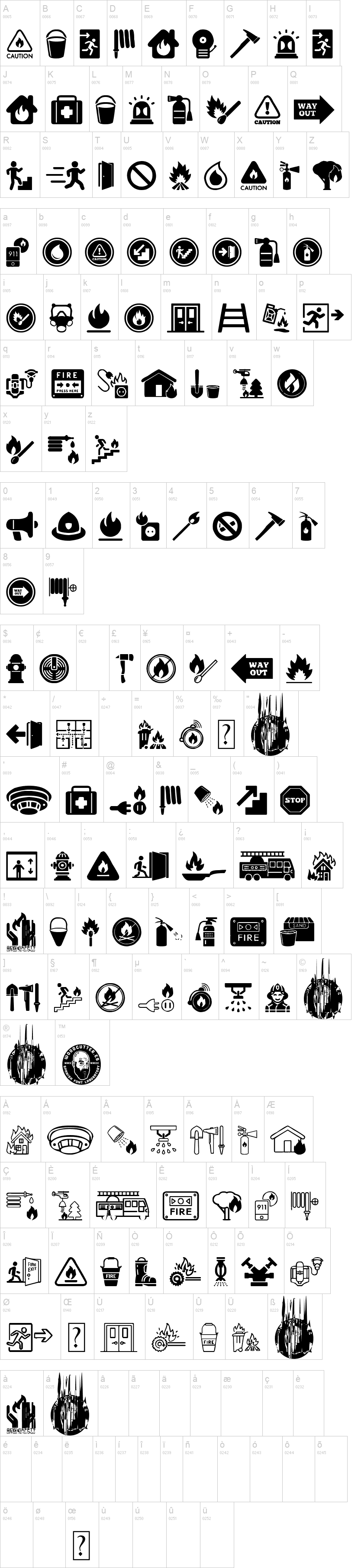 Fire Safety Icons