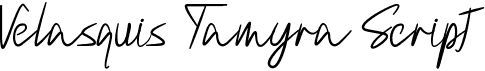 Velasquis Tamyra Script