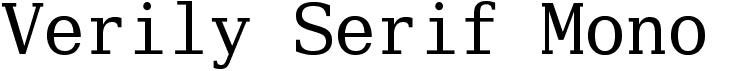 Verily Serif Mono