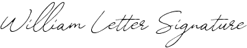 William Letter Signature