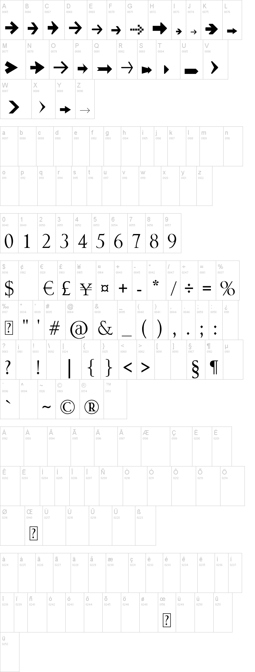 Arrow Symbols 1