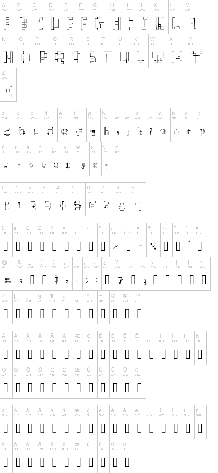 Cube Font