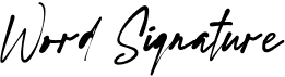 Word Signature