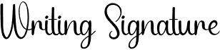 Writing Signature