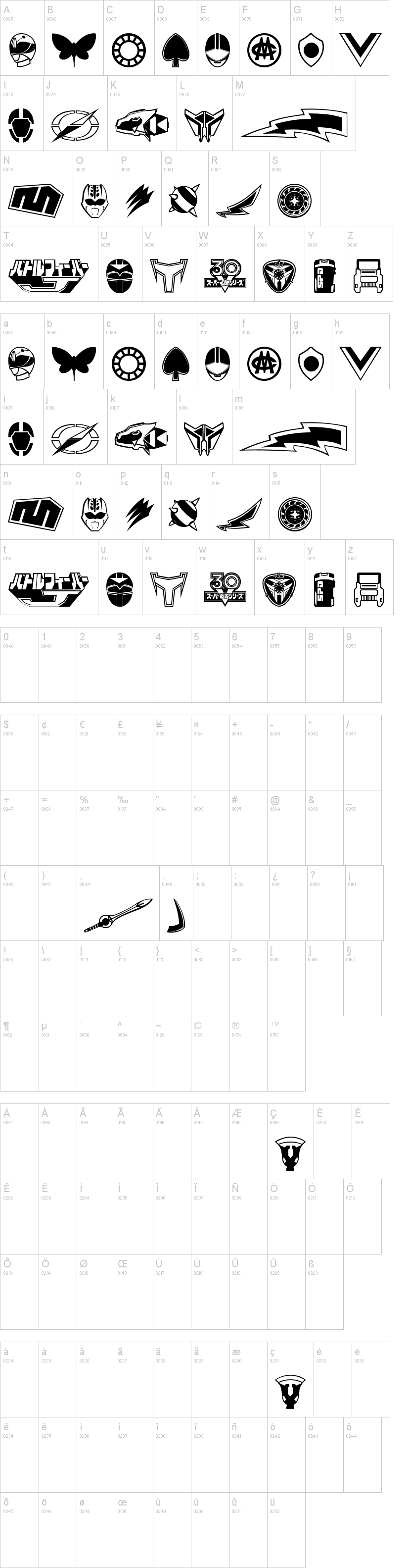 Sentai 30 Dingbats