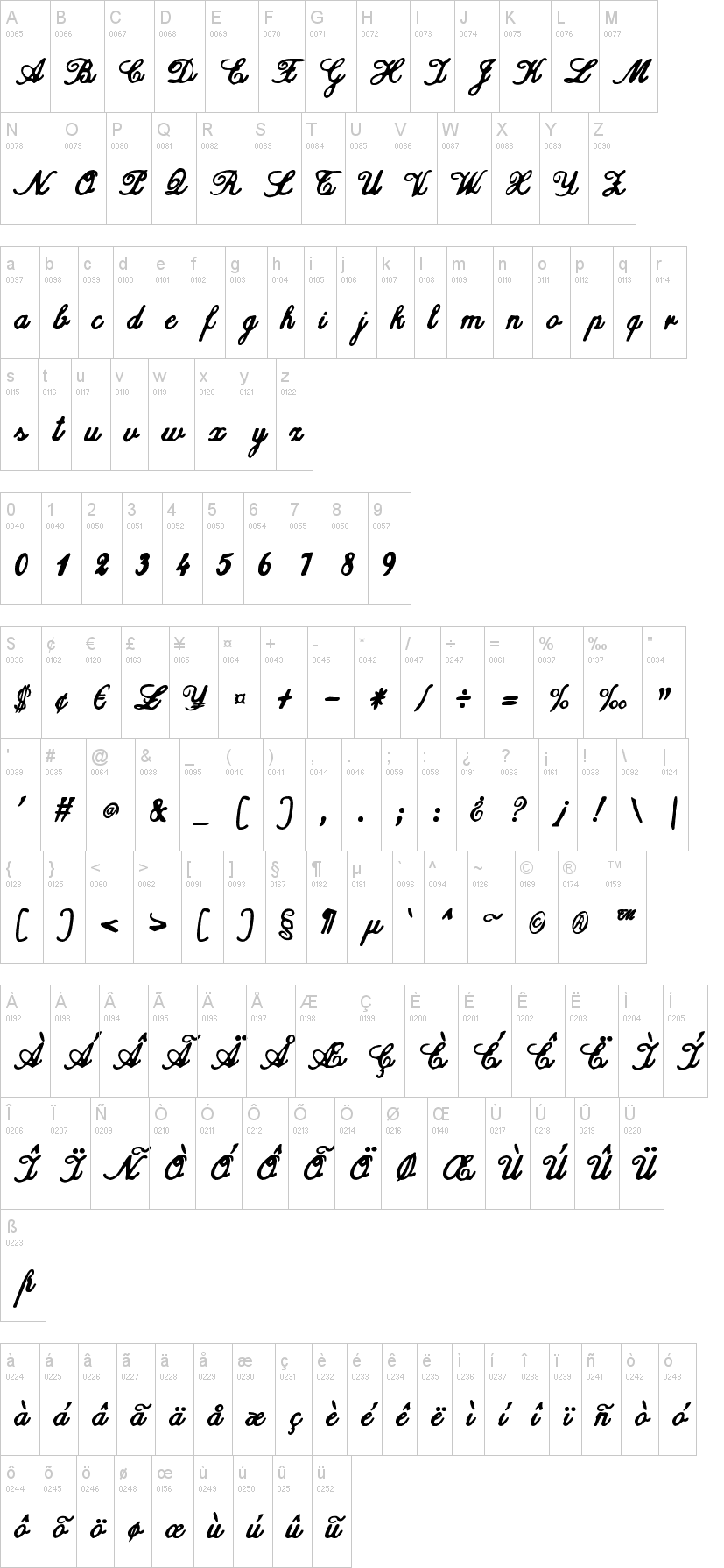 zai Calligraphy Script Handwritten