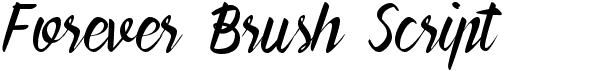 Forever Brush Script