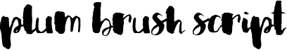 Plum Brush Script